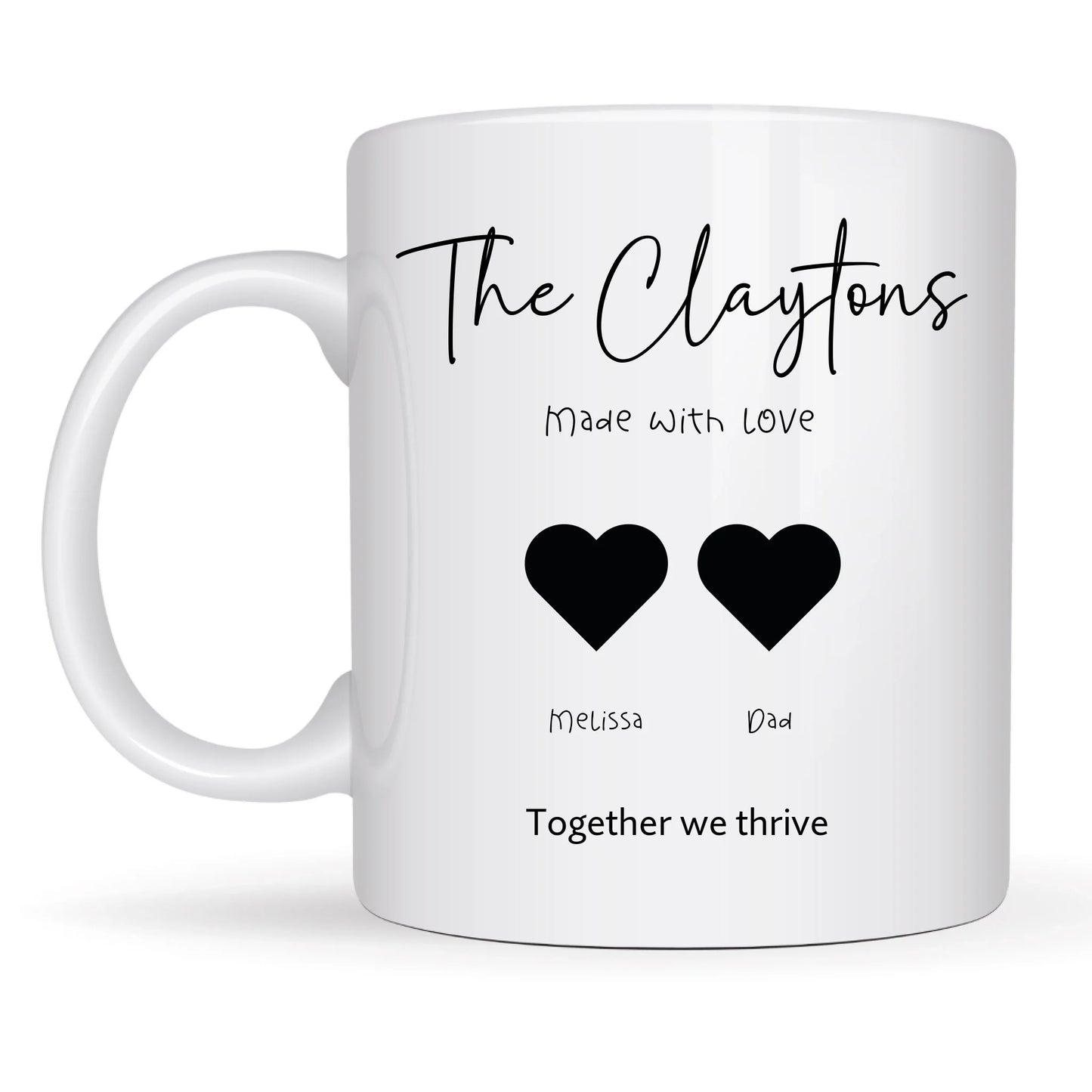 birthday gift personalised family mug