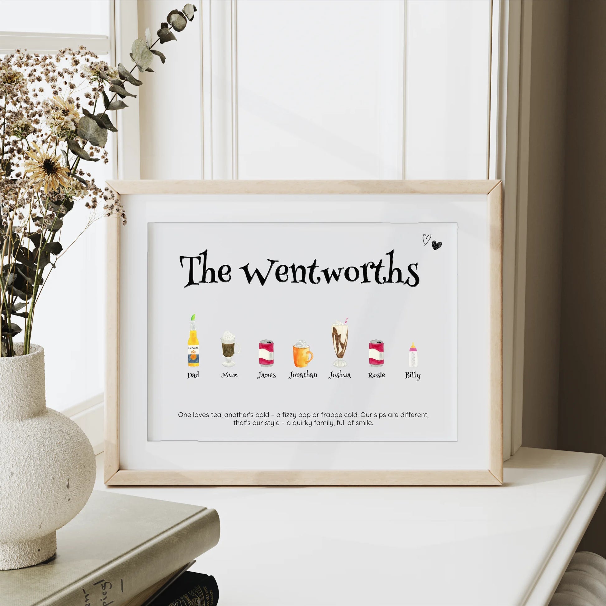 Fun personalised family gift