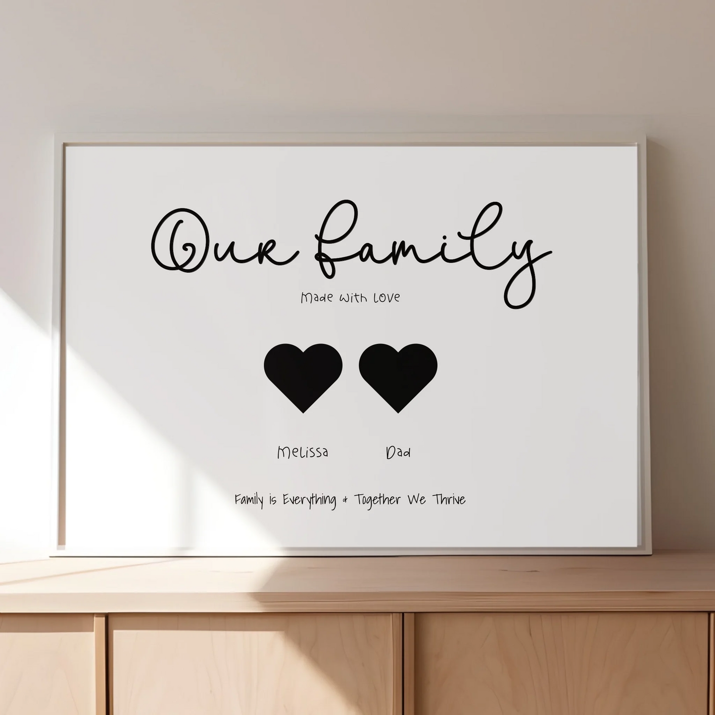 Gift for Mum from children print