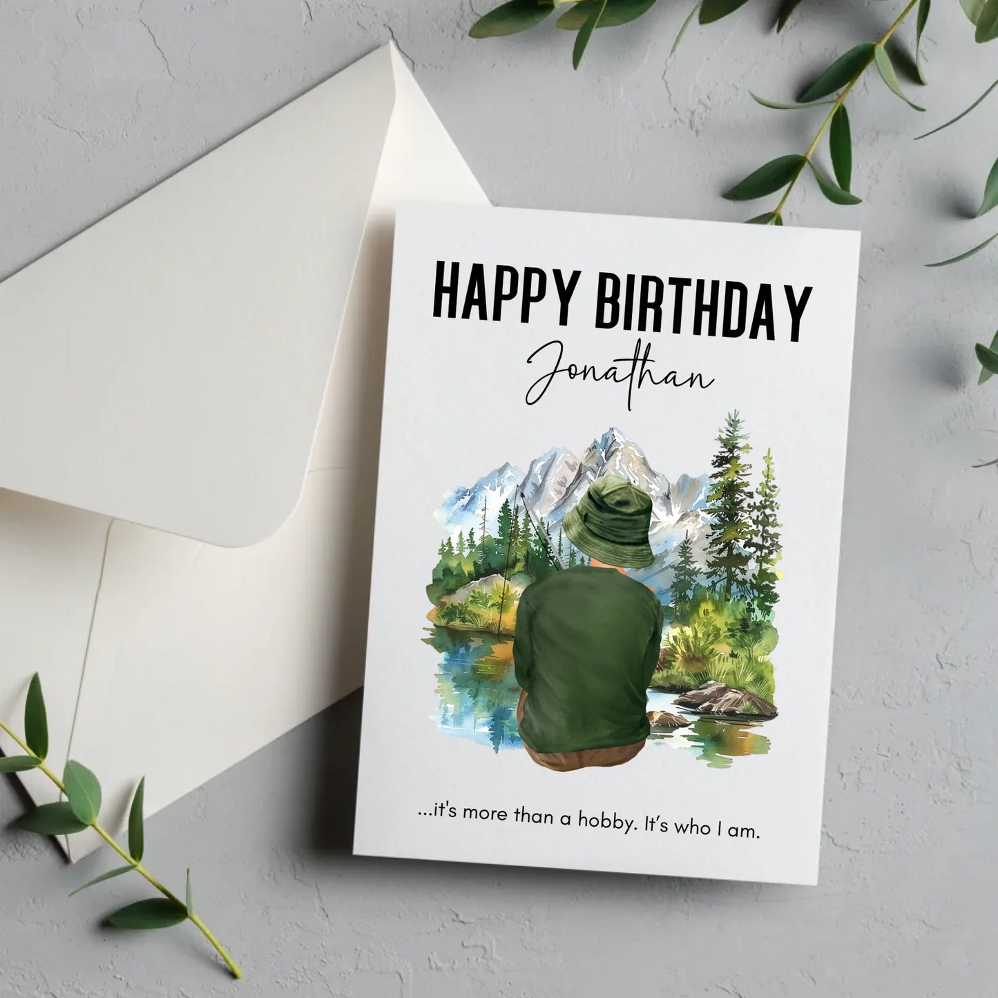 Greeting card for anglers UK