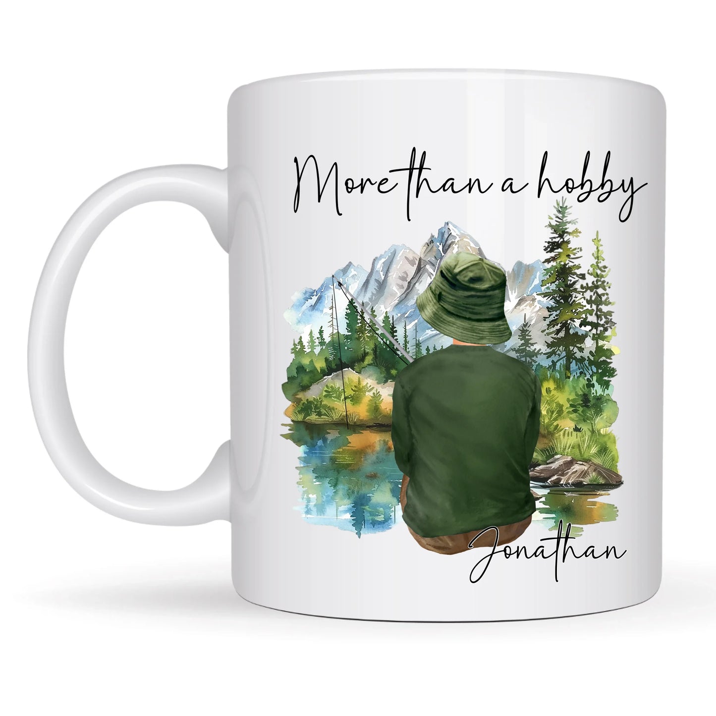 Customisable fisherman gift mug