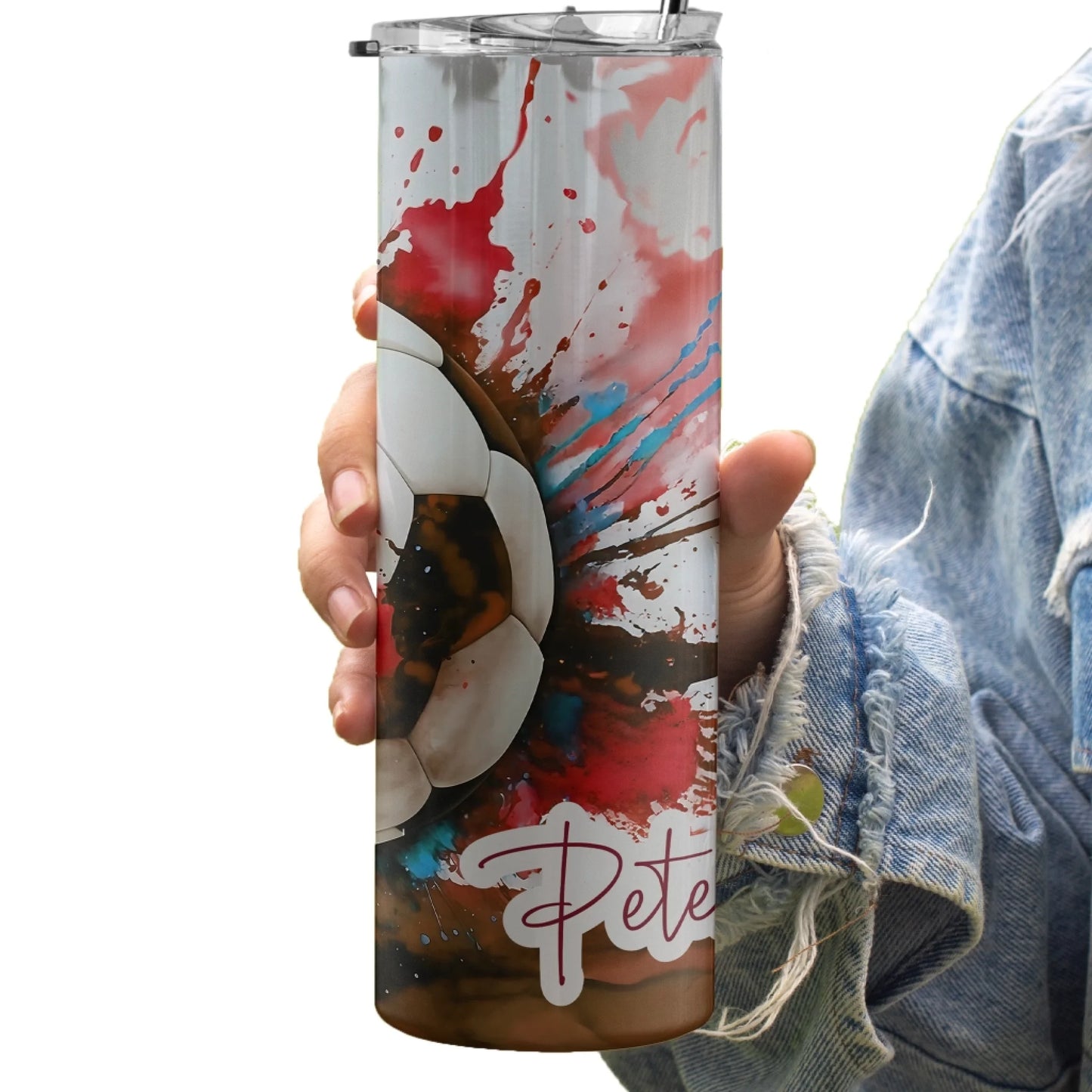 Practical gift for sporty kids – football insulated cup
