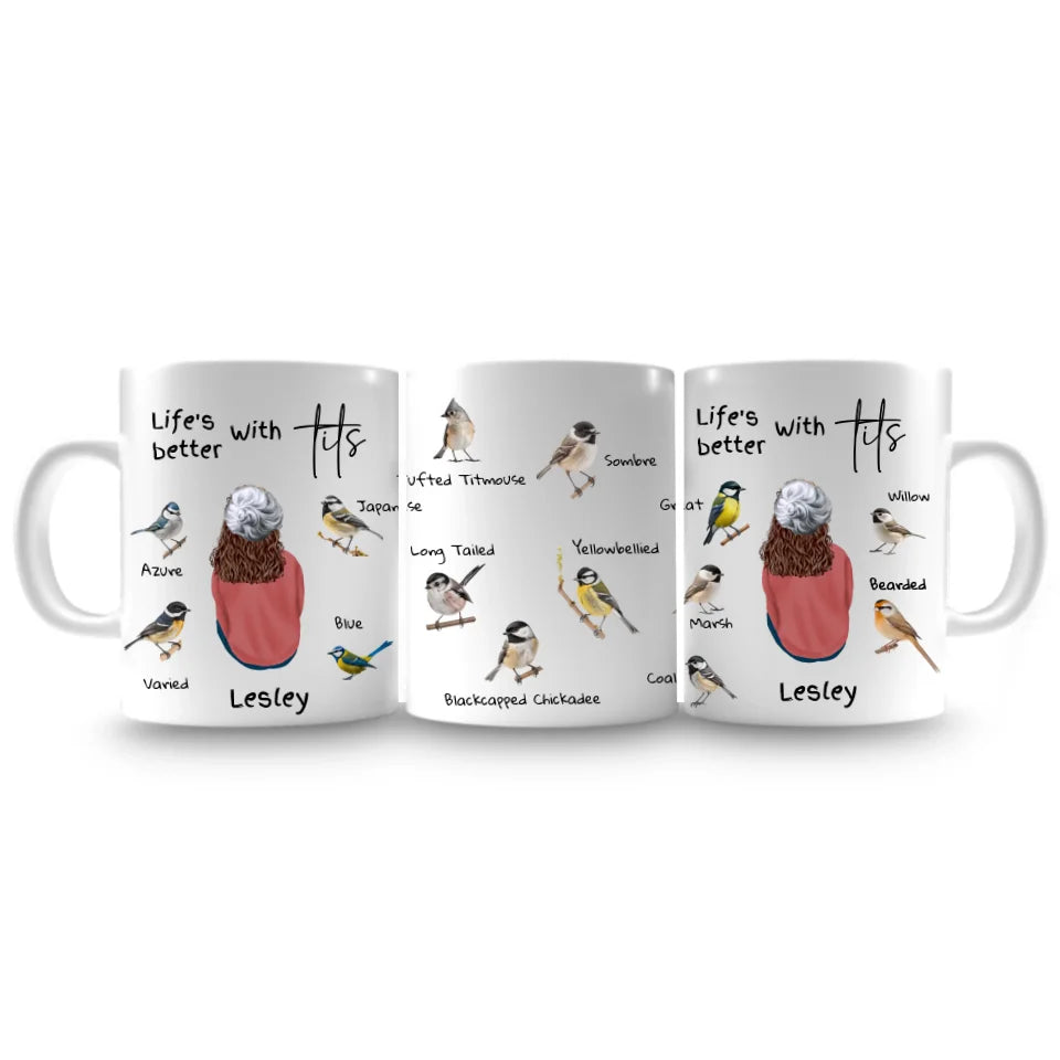Tit lover funny mug design