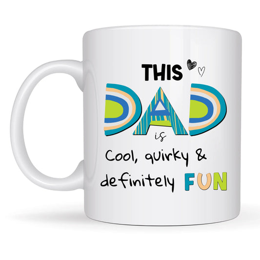 DAD mug with custom heart option