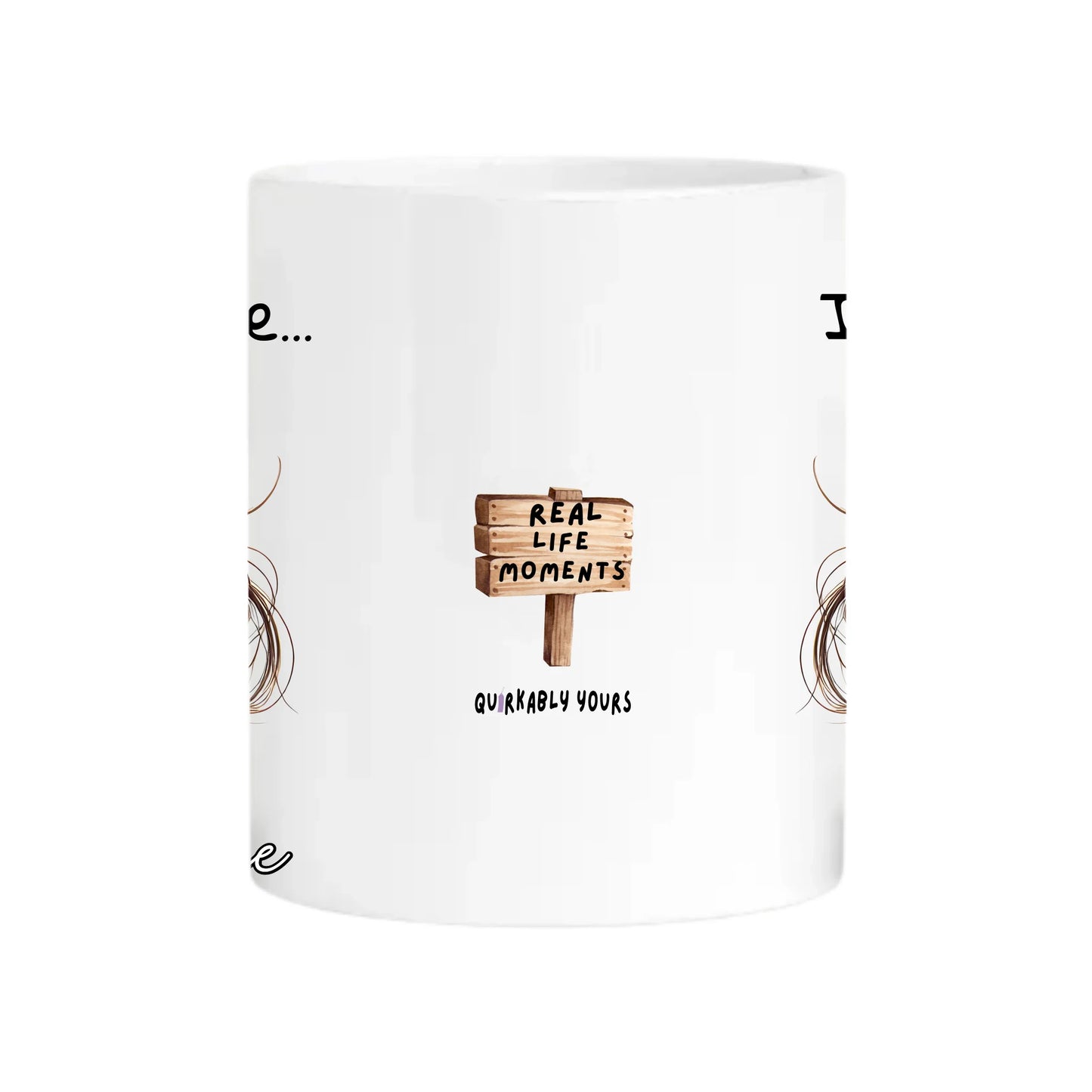 Cheeky personalised mug with red wine design