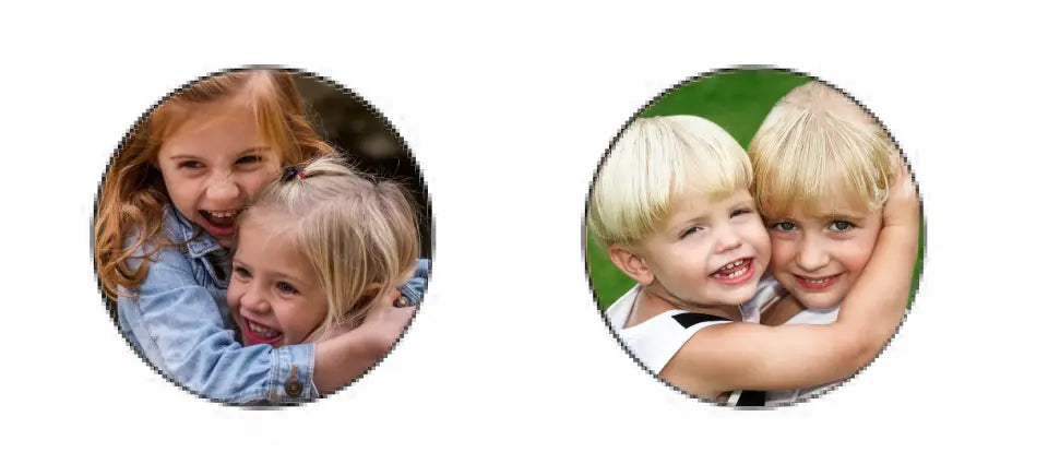 gift cufflinks with custom photo of kids