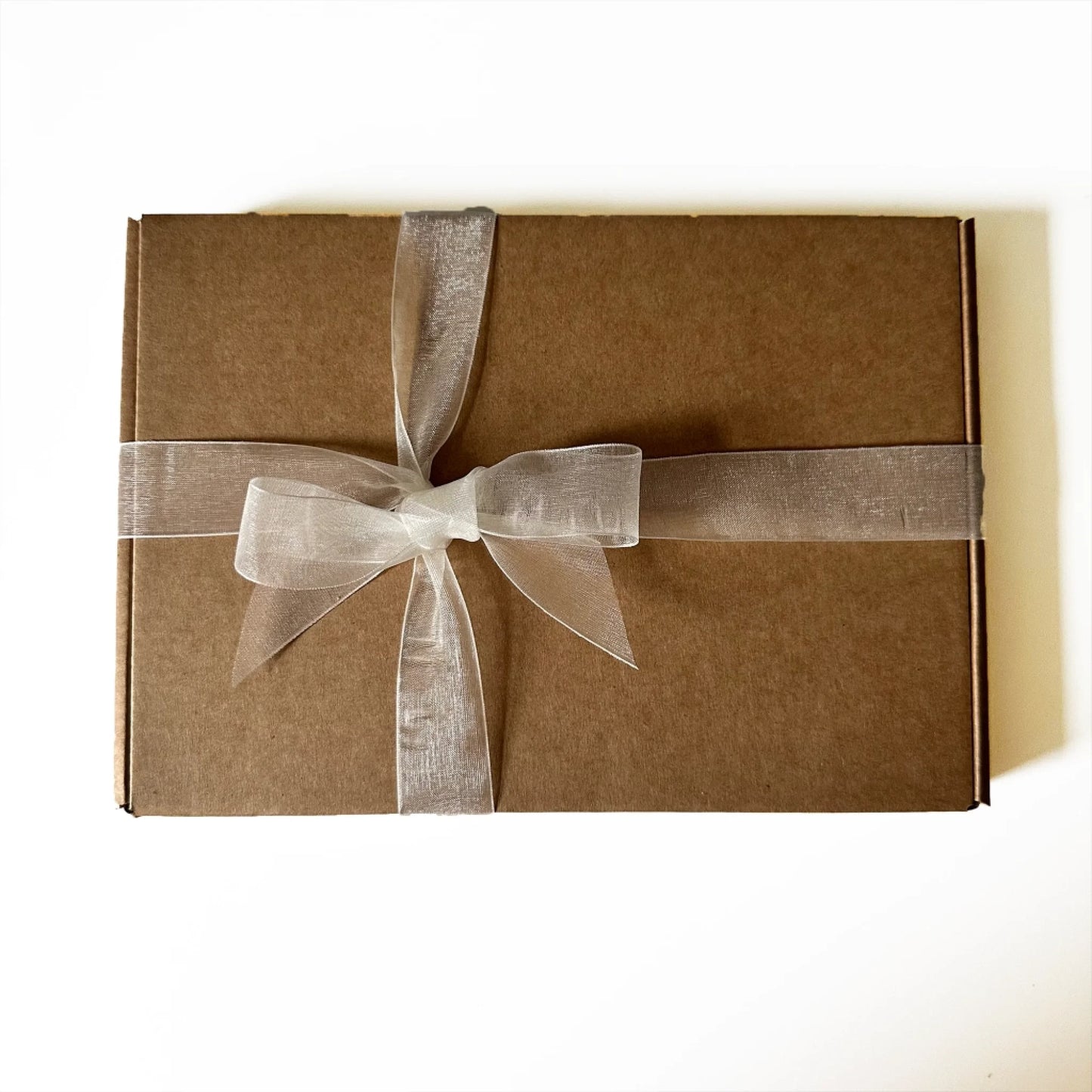 box tied with ribbon