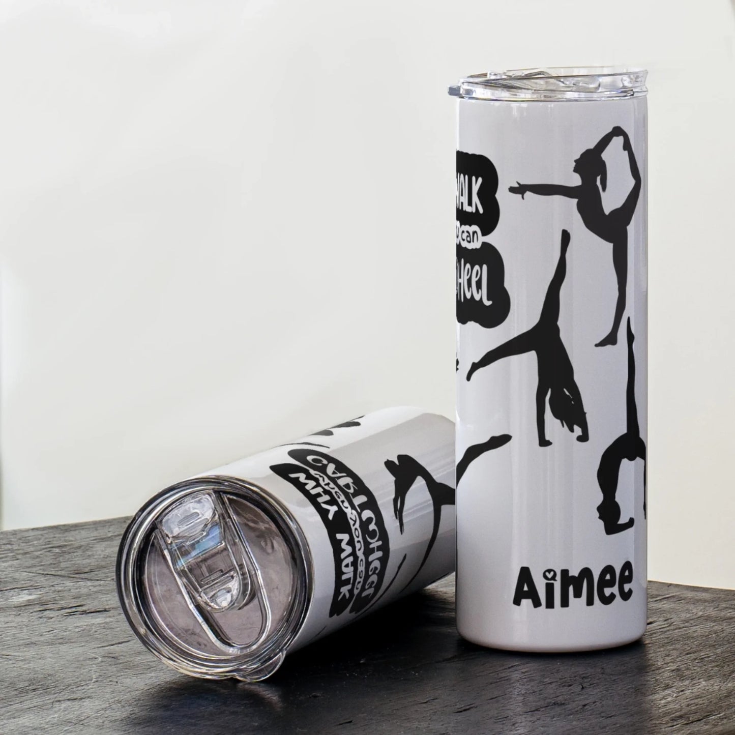 Personalised gymnast training drinks bottle