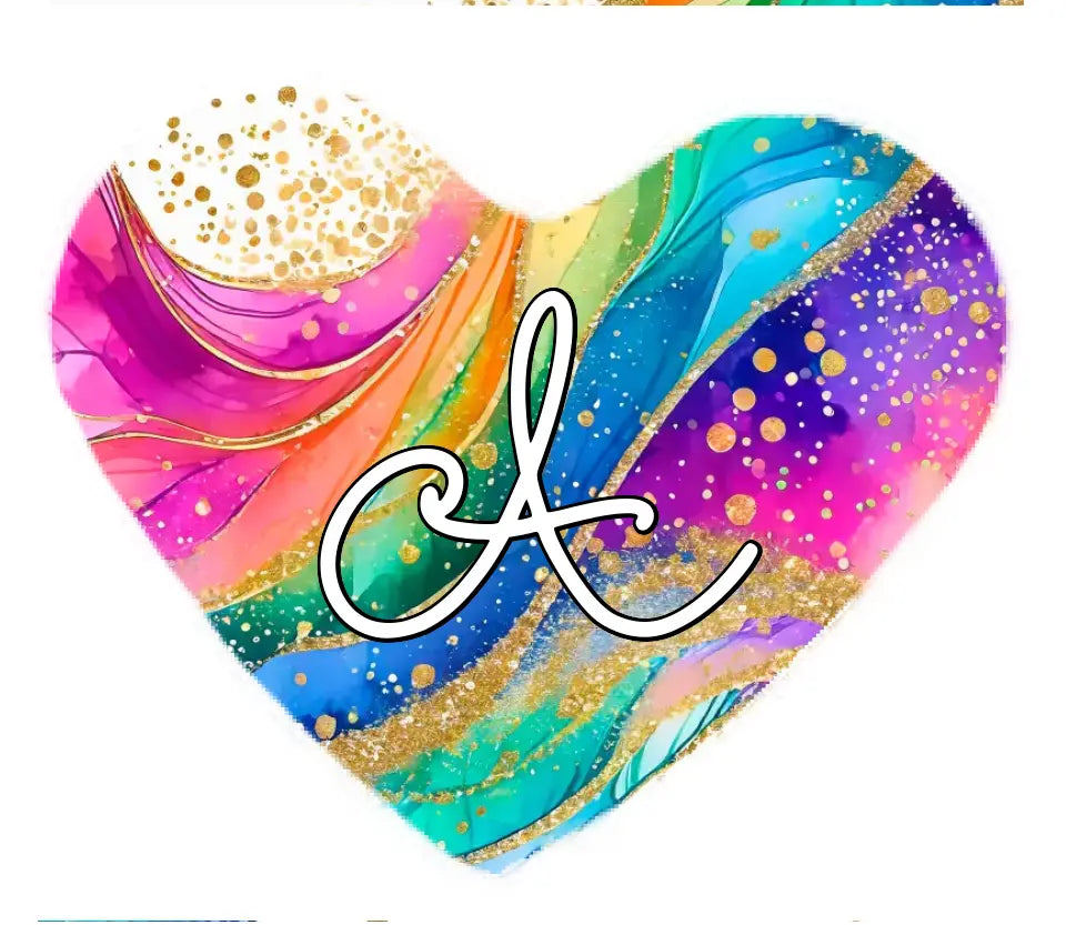 Customisable Jewellery with Initial and Crystal Charm template