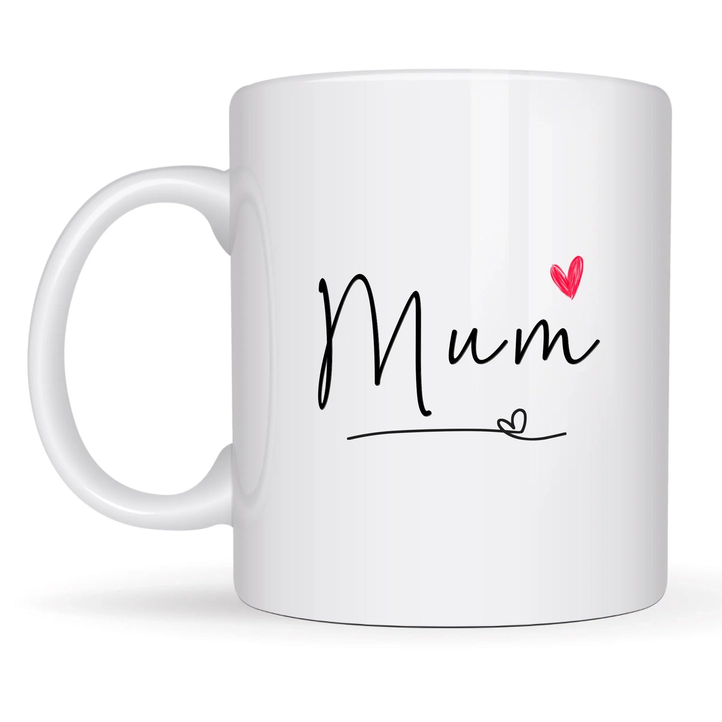 Simple mum mug with heart