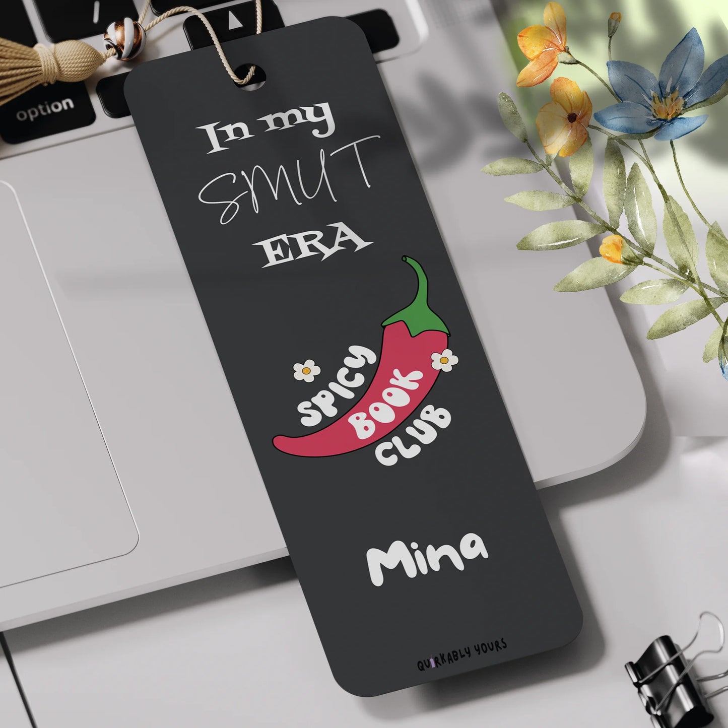 Cheeky smut era bookmark with custom name