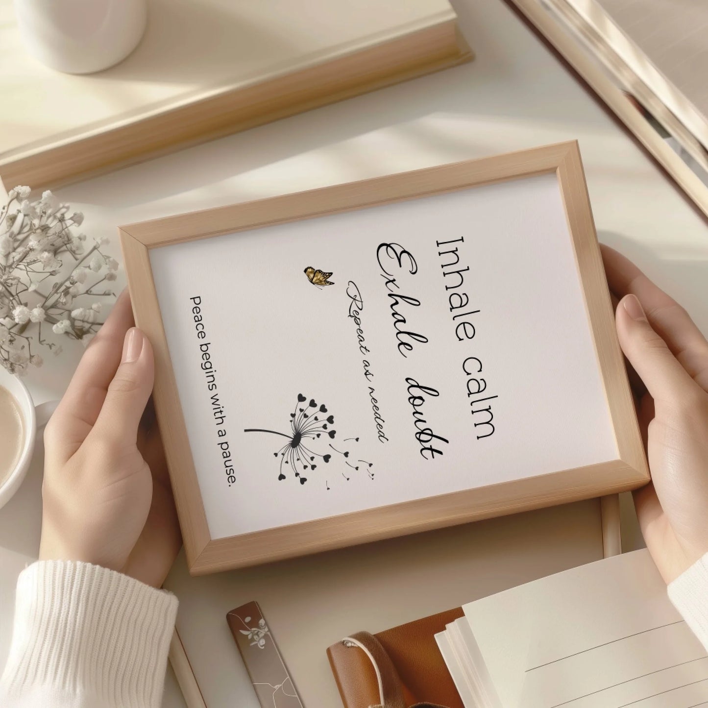 Inspirational wellbeing print gift idea