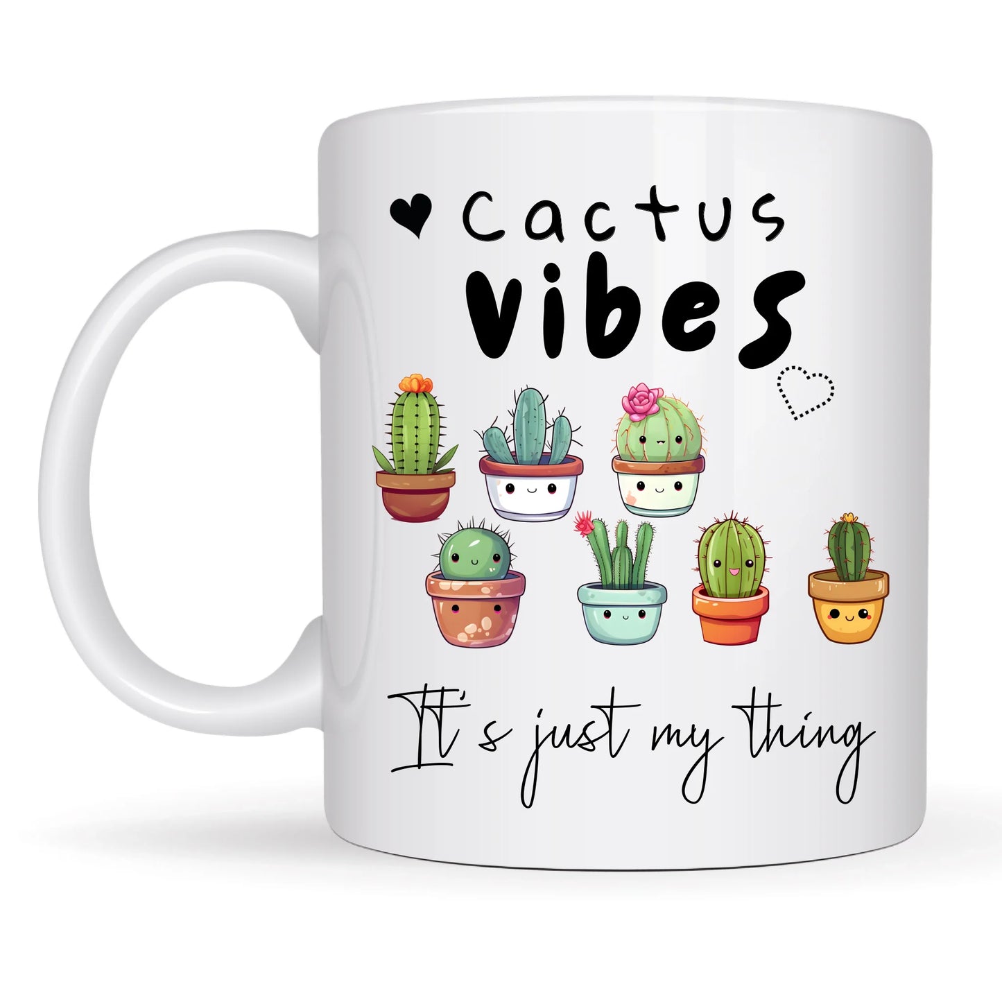 quirky succulent design mug UK