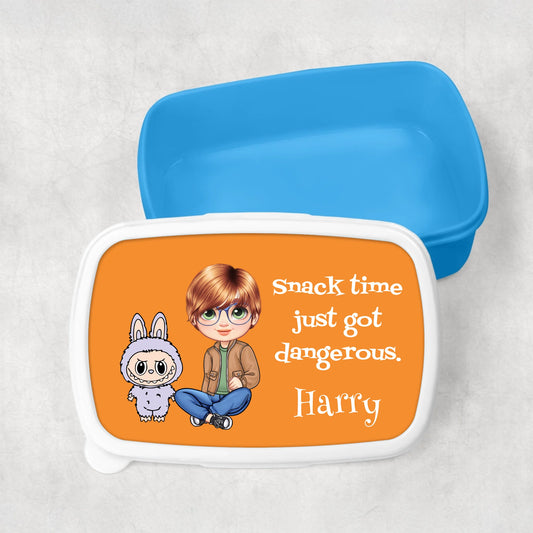 kawaii inspired snack box with name