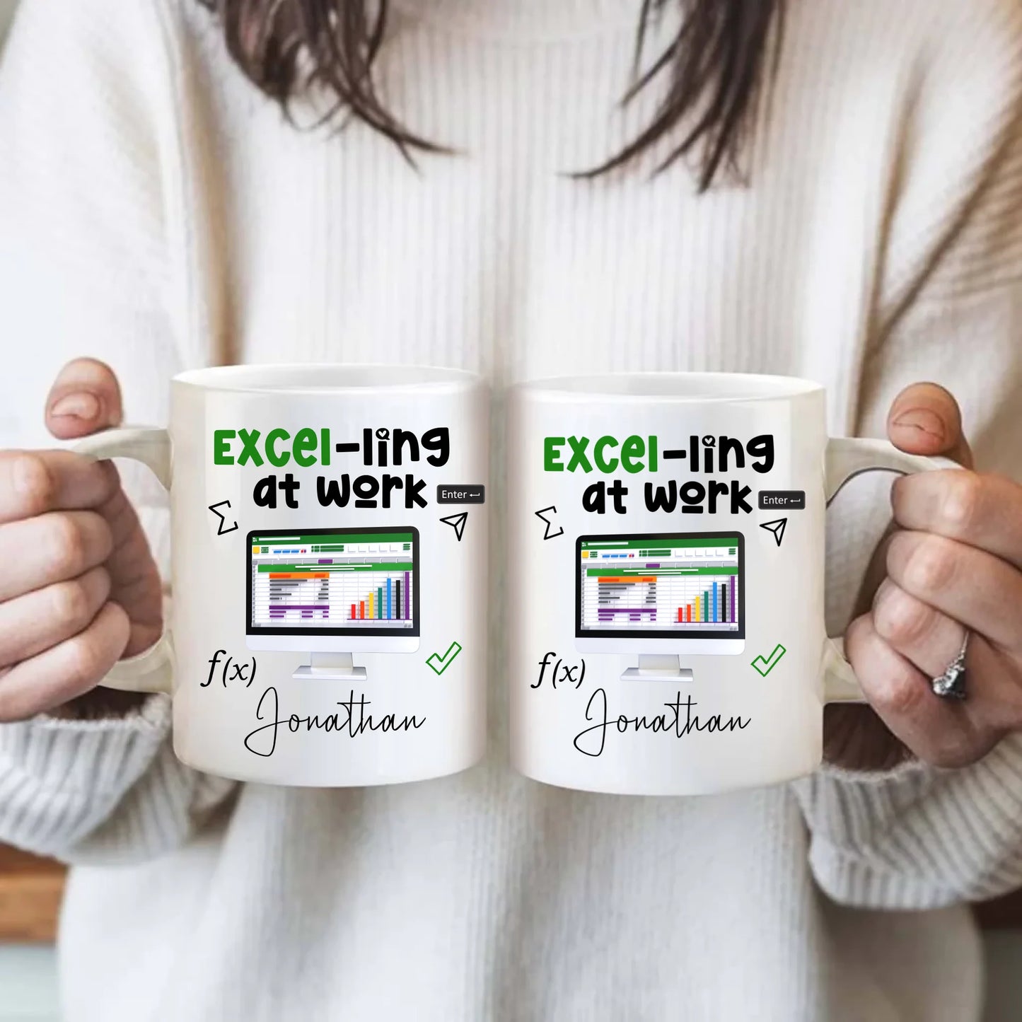 Finance professional accountant gift idea excel spreadsheets mug