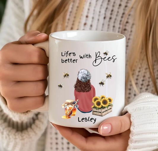 Bee-themed coffee mug gift