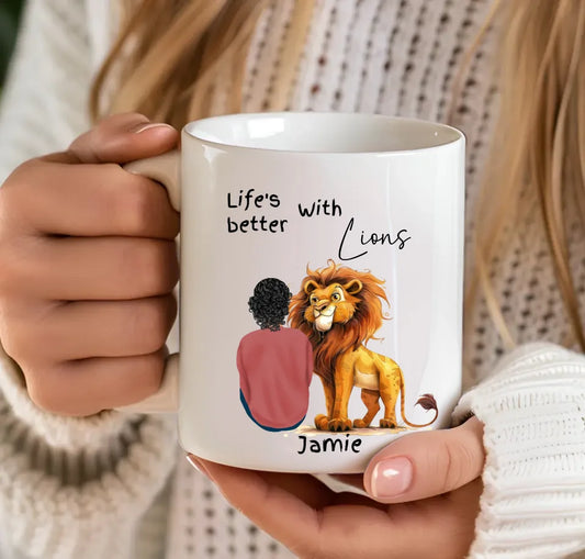 Personalised lion lover gift