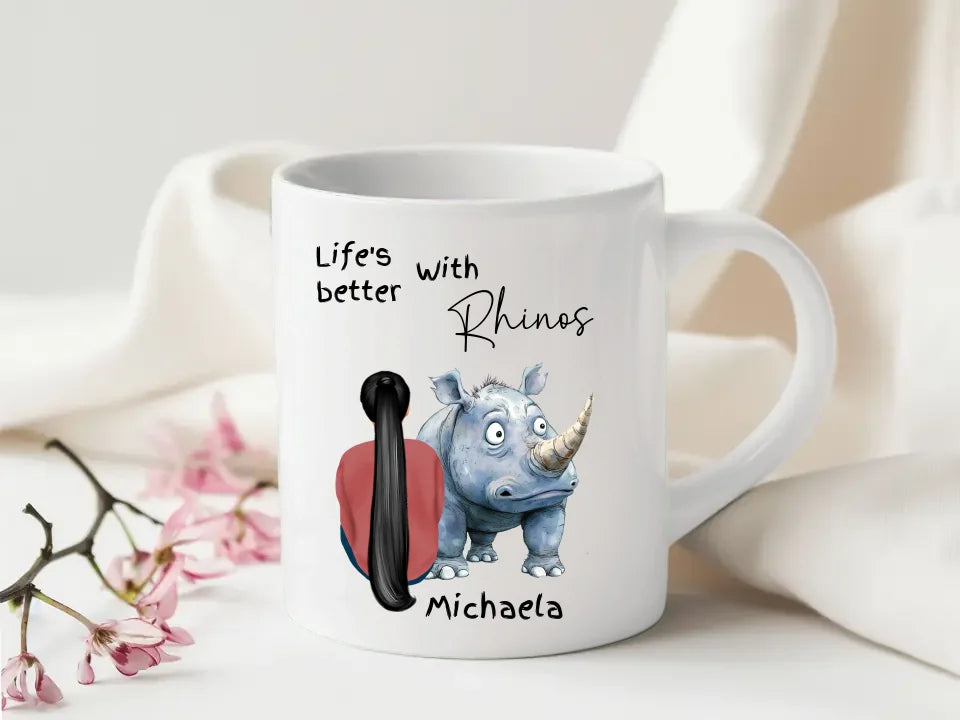 Customised wildlife coffee mug