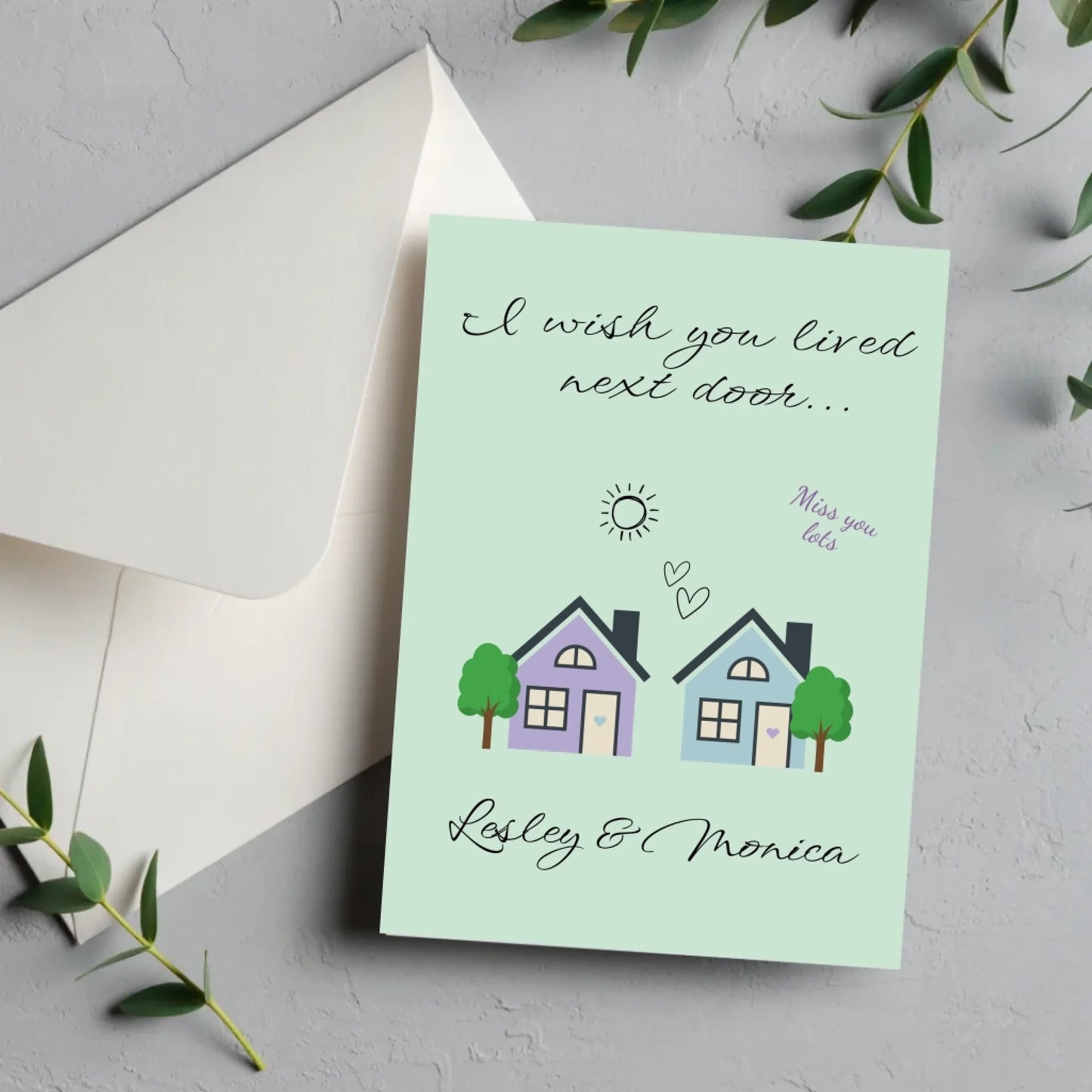 Thoughtful card for sister, friend, or cousin