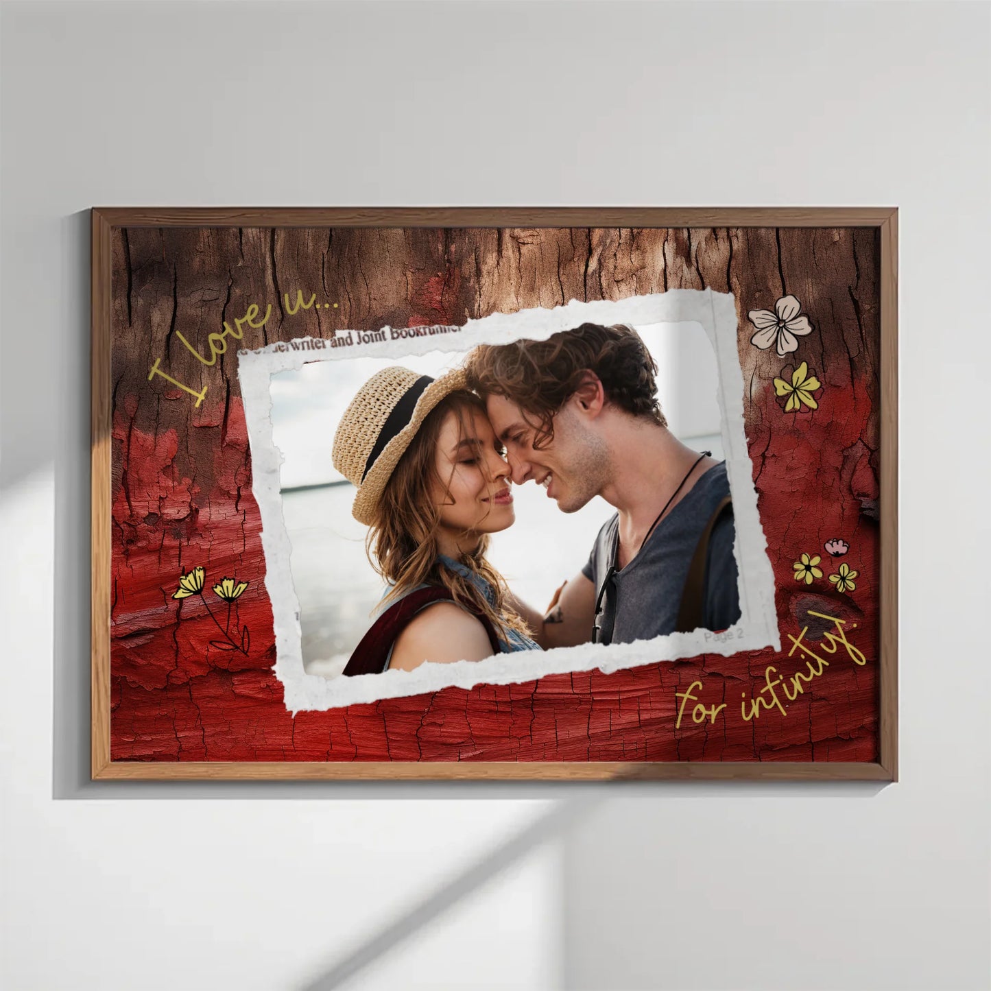 Photo upload custom love print