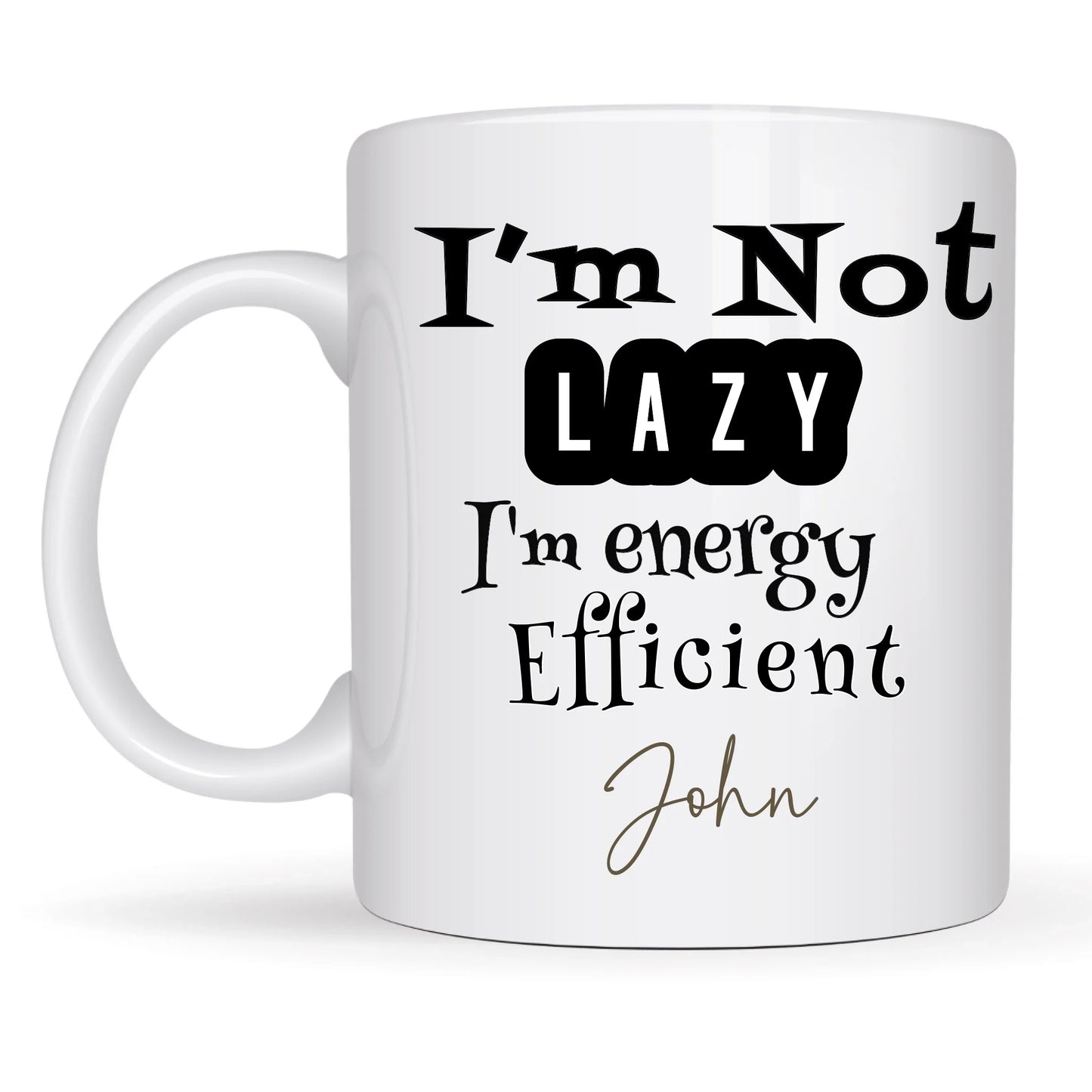 Black and white sarcastic quote mug