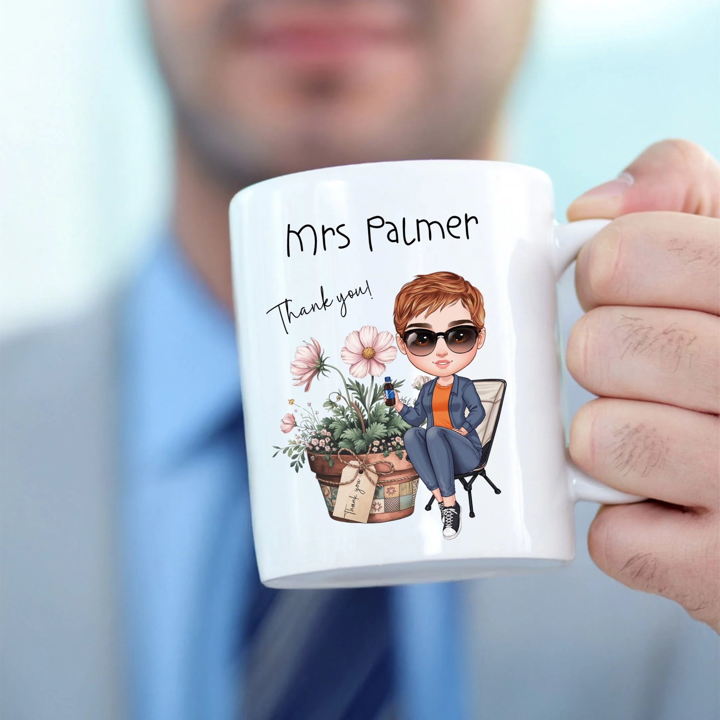 Quirky thank you gift mug UK