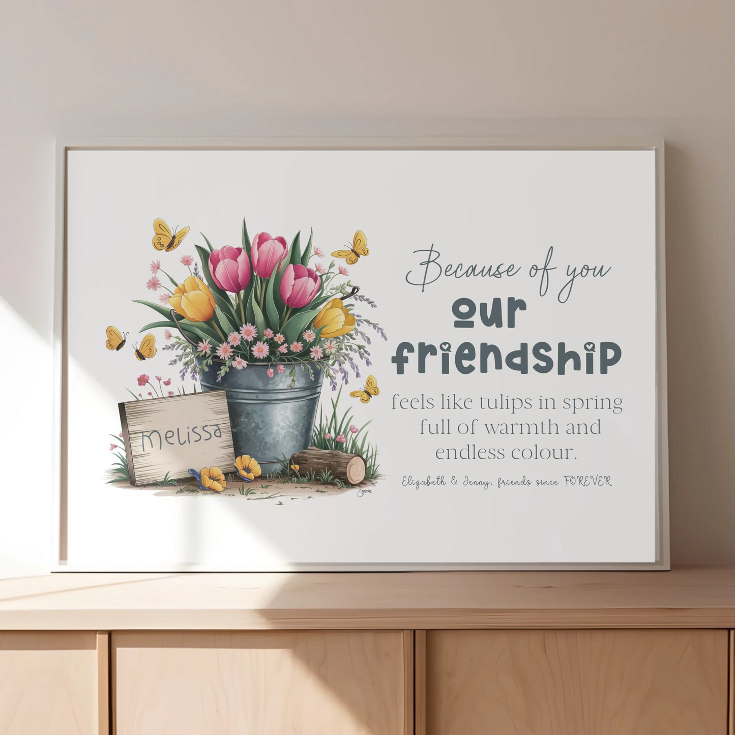 friendship quote print