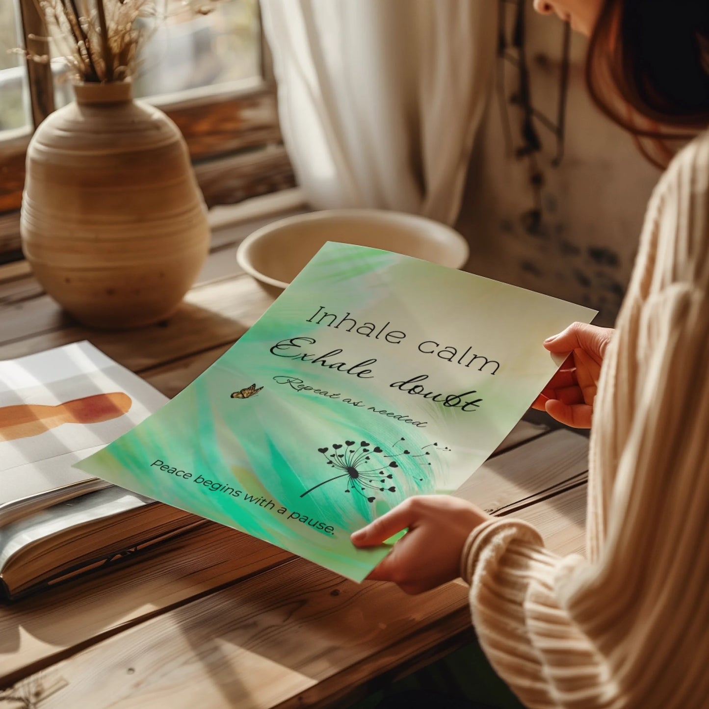 Inspirational wellbeing print gift idea