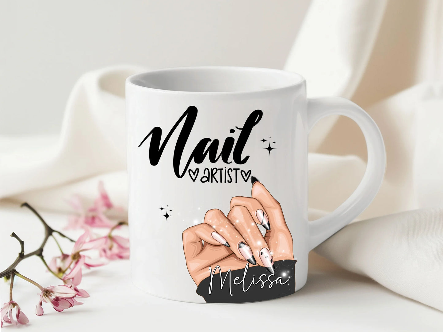 Beauty themed gift mug personalised