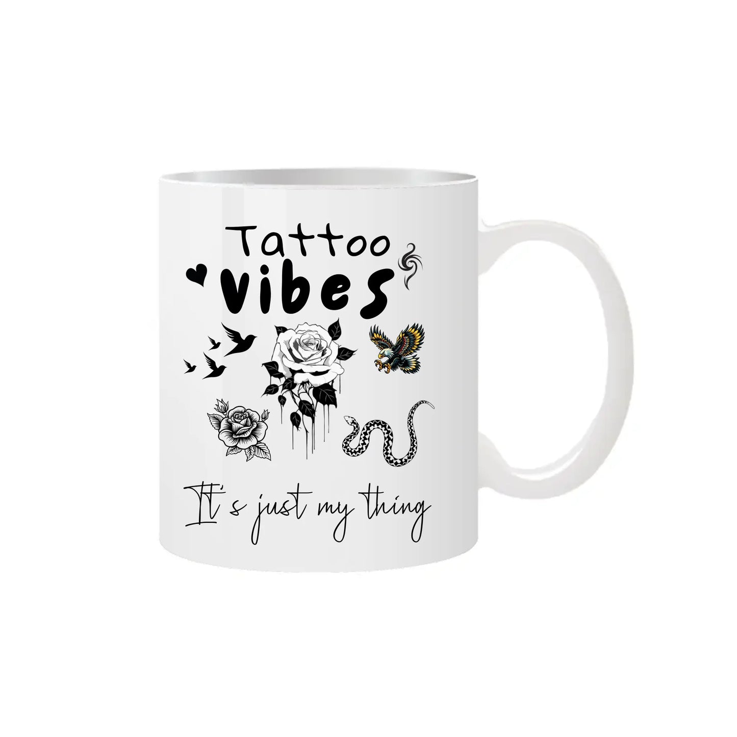 Quirky tattoo culture coffee mug