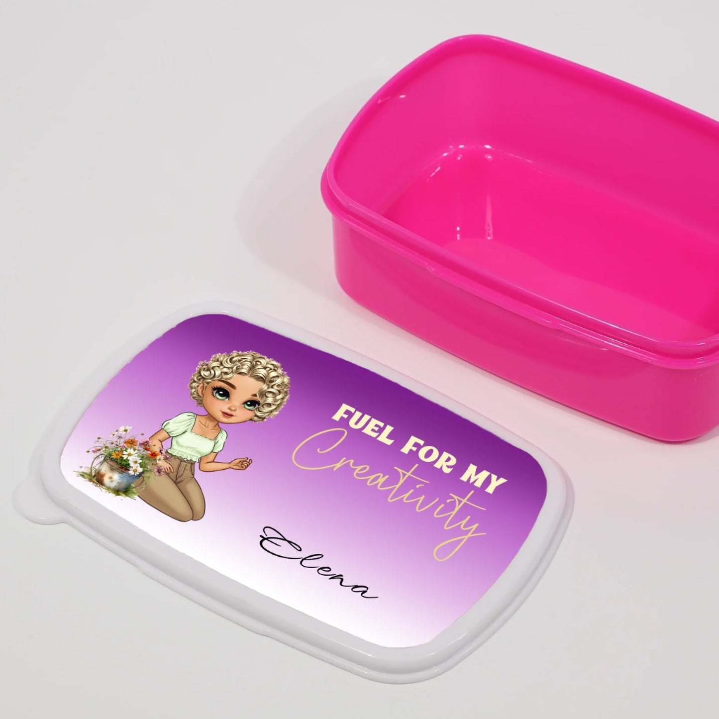 Custom cartoon character lunch box adult female