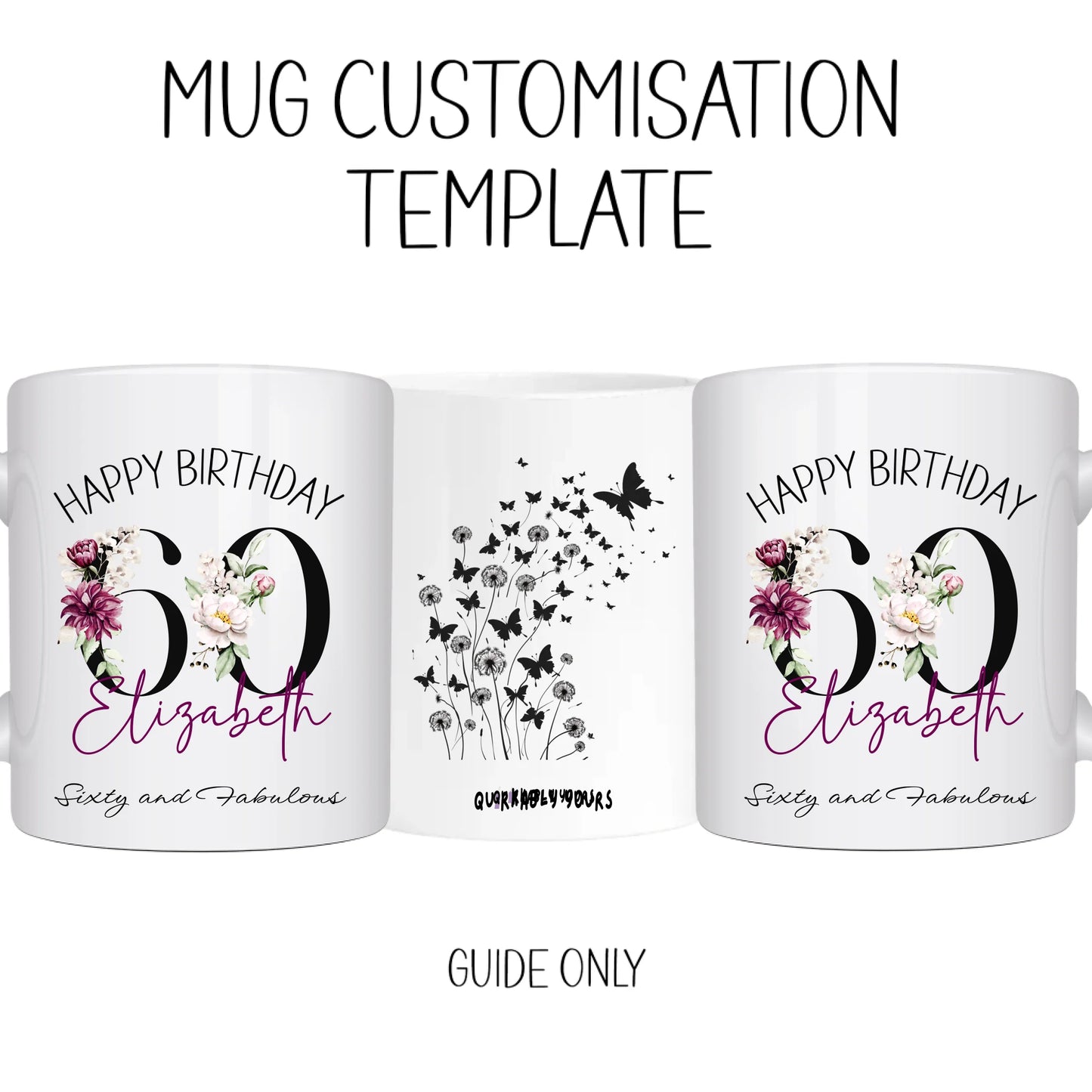 Mug Customisation template personalised-age-mug