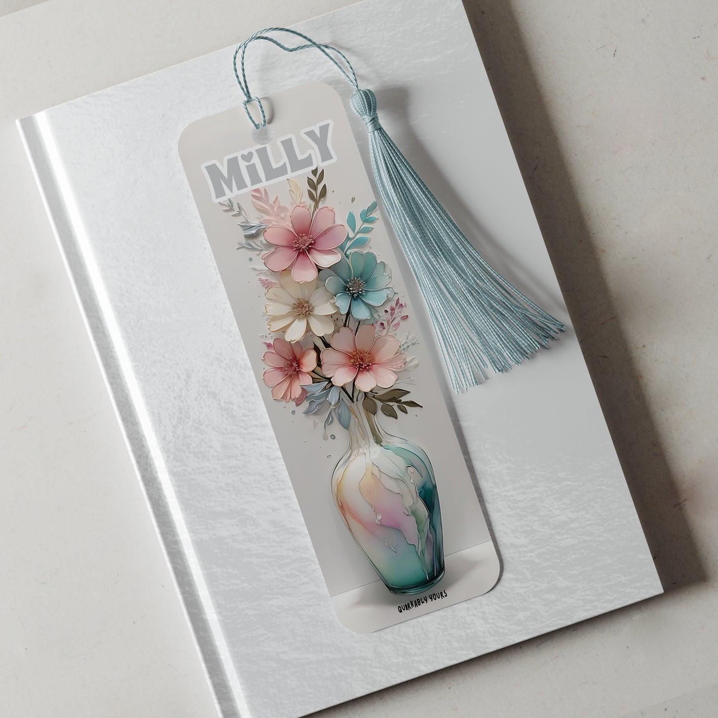 charming tassel floral bookmark for gifting