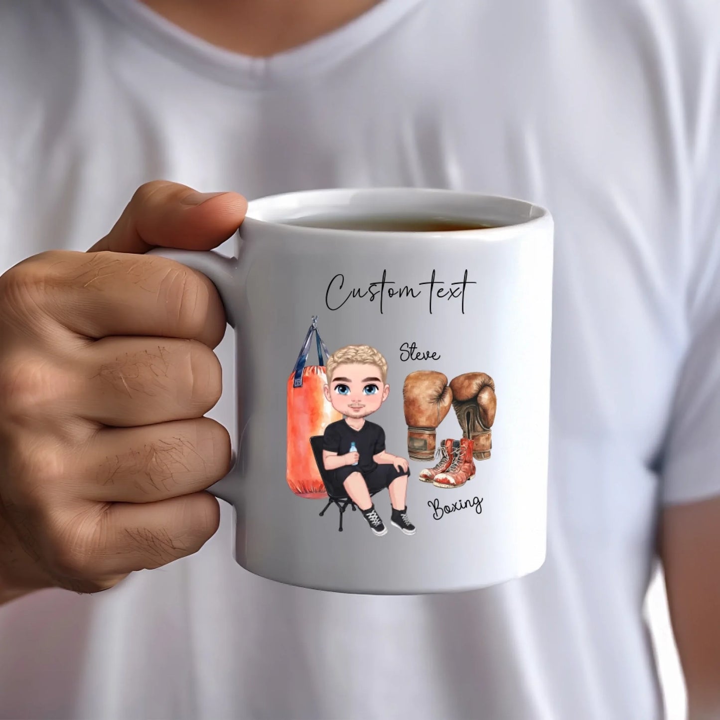 Personalised mug for boxing dad – thoughtful gift ideas for a boxe