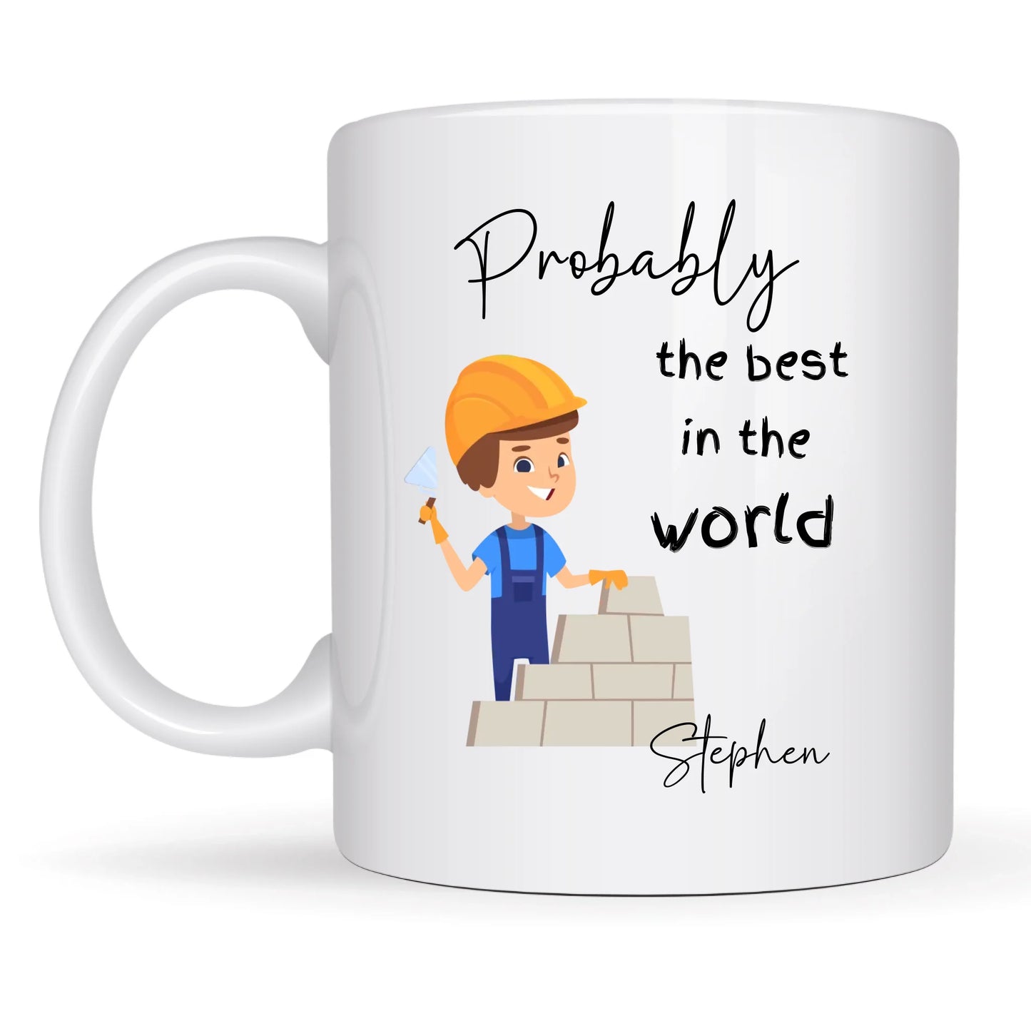Personalised mug for tradesmen – thank you gift for builder
