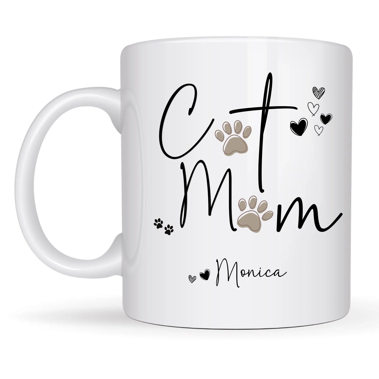 Elegant modern cat lover mug