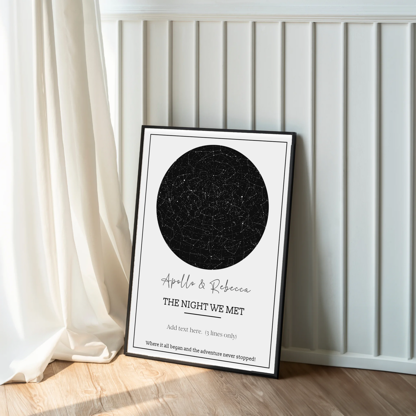 Anniversary gift custom star map UK