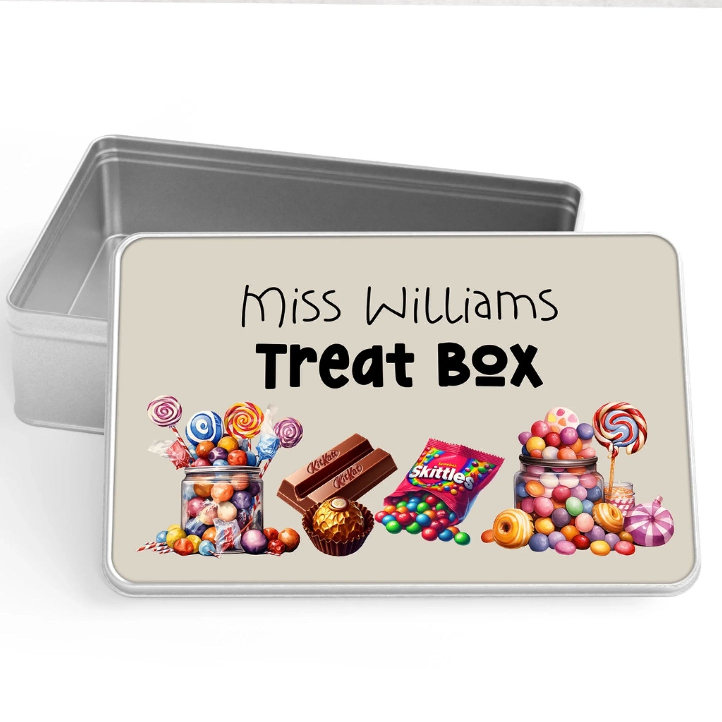 Sweet treats Classroom treats tin personalised gift
