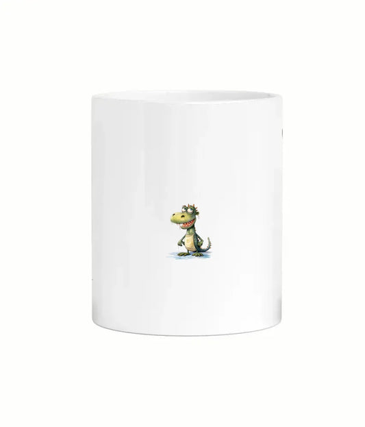 Quirky coffee mug with crocodile theme