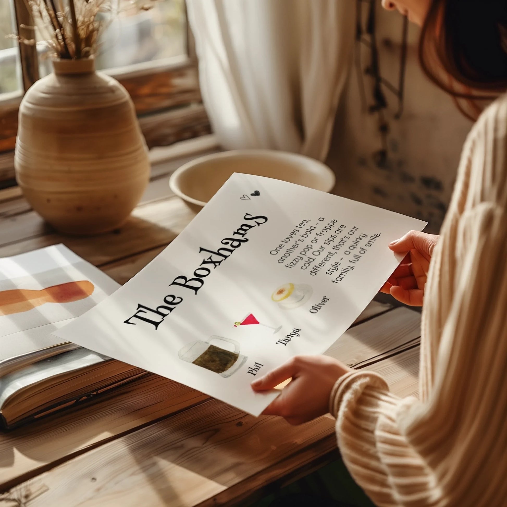 our family wall art personalised