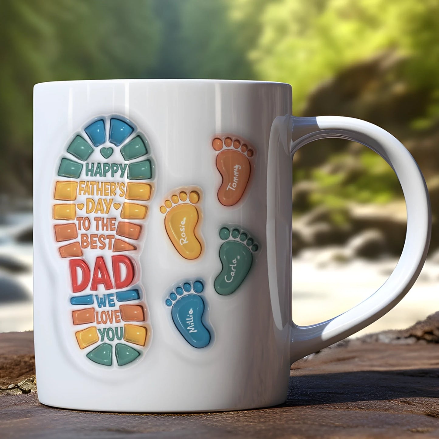 Footprints personalised-family-mug