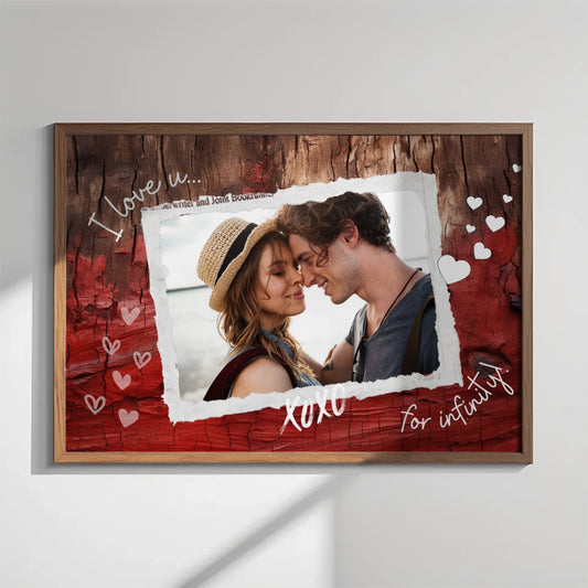 Personalised I Love You photo print