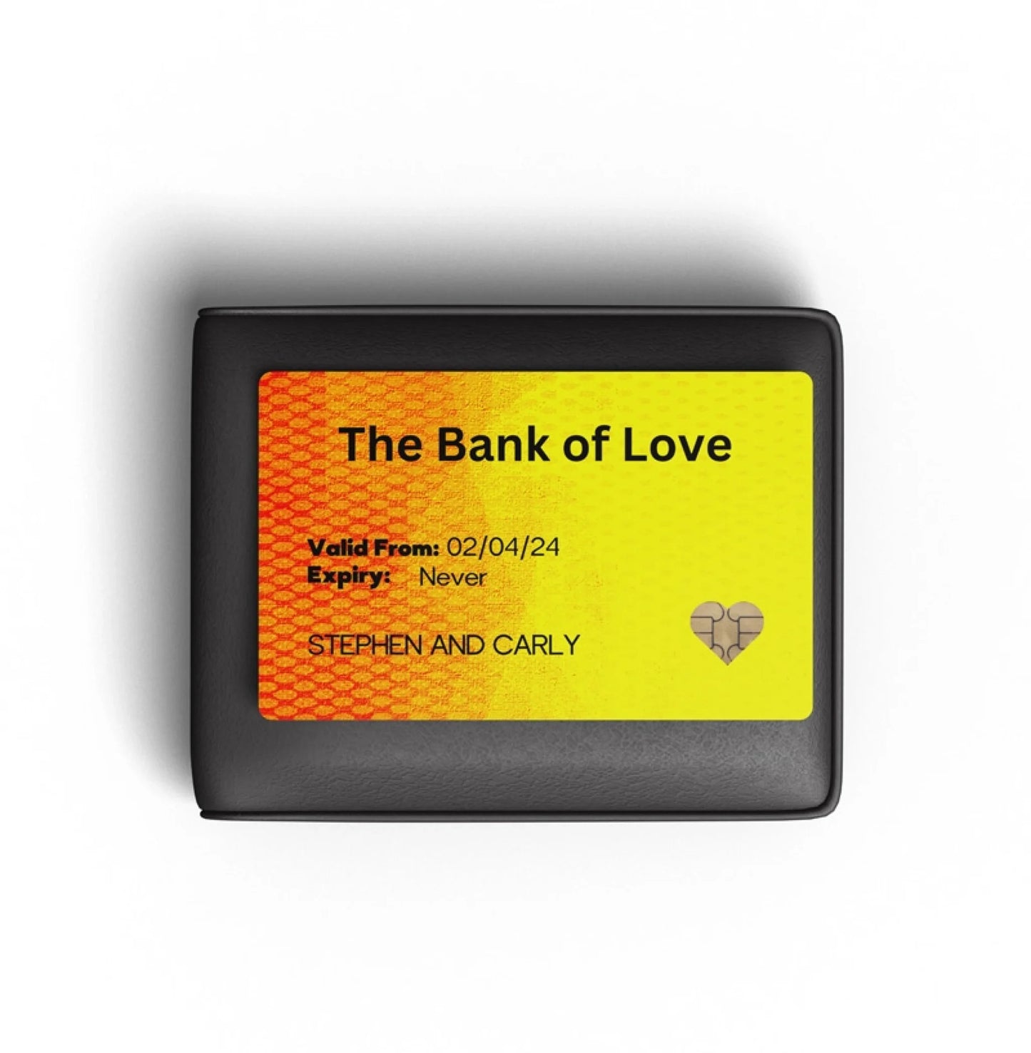 Valentine's Day gift idea wallet card for girlfriend