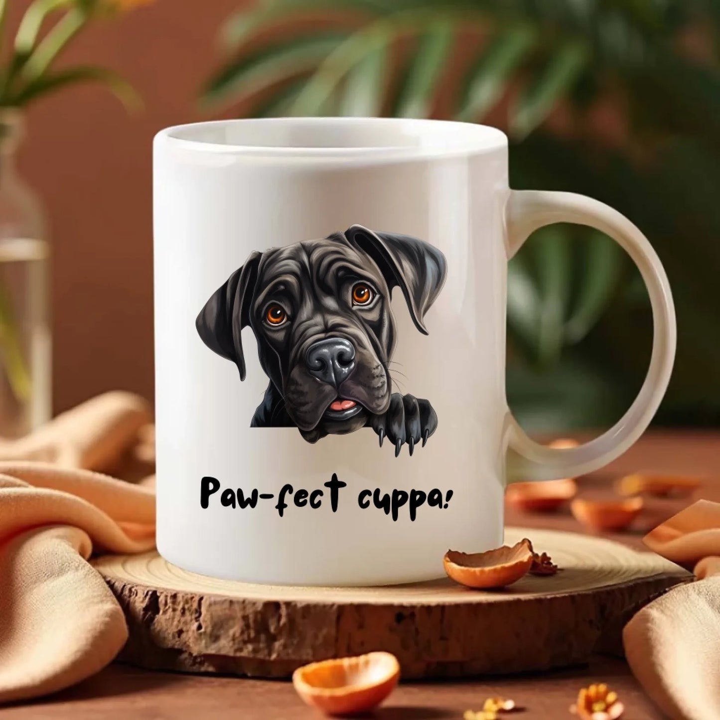 Customisable dog-themed coffee or tea mug