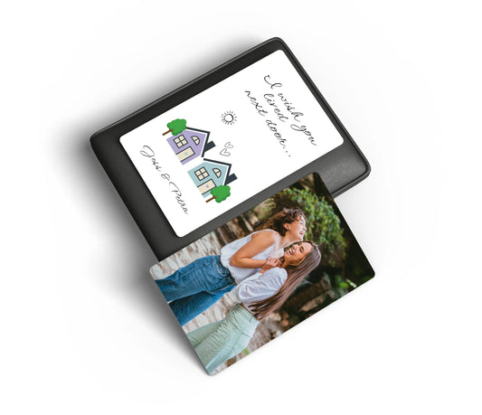 Long-distance friend gift wallet card