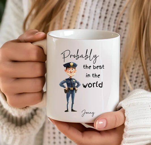 Funny police officer mug