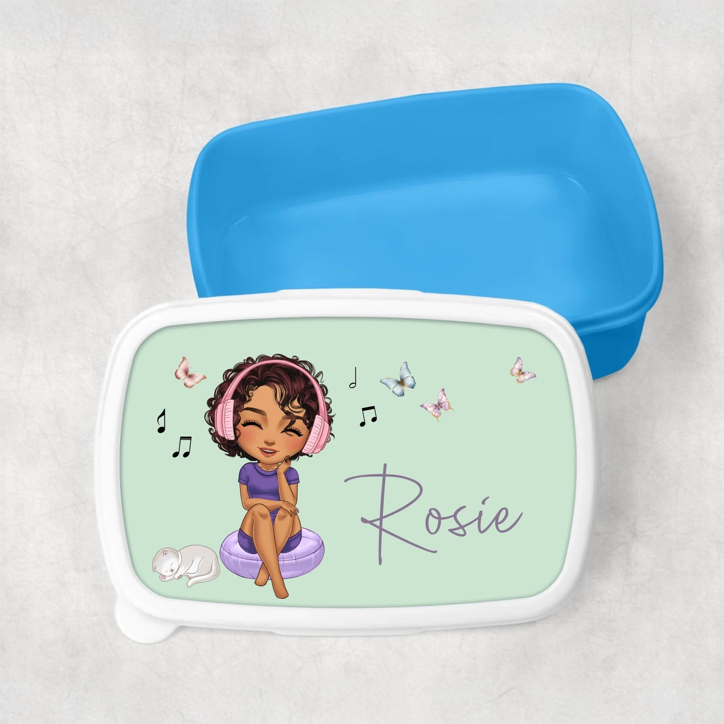 Girls music gift lunch box