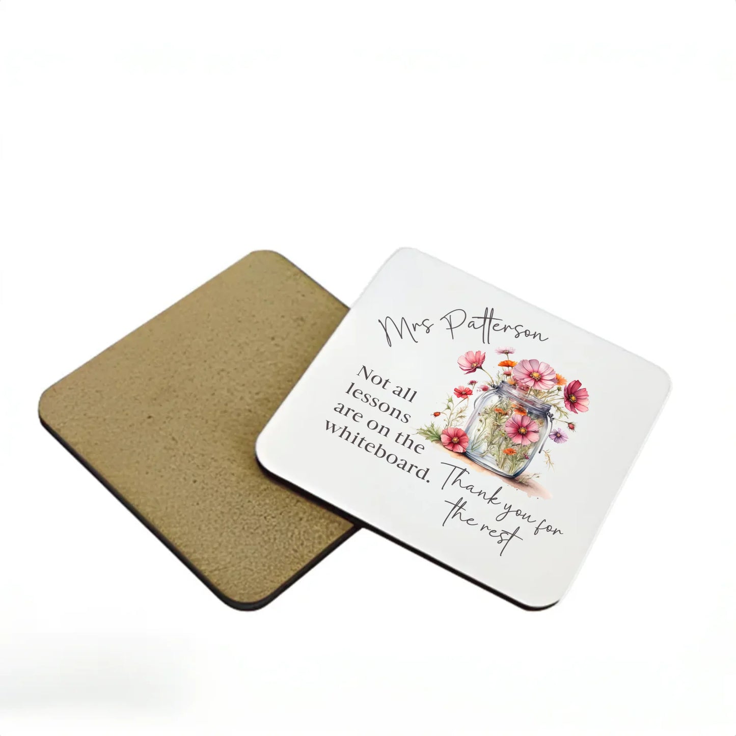 personalised teacher coaster UK