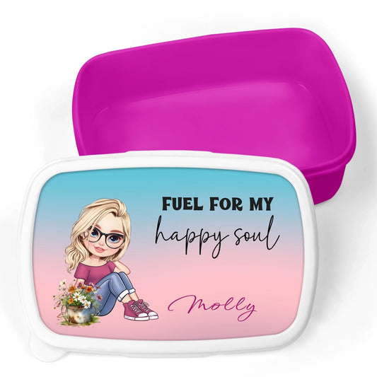 Personalised lunch box teen girl