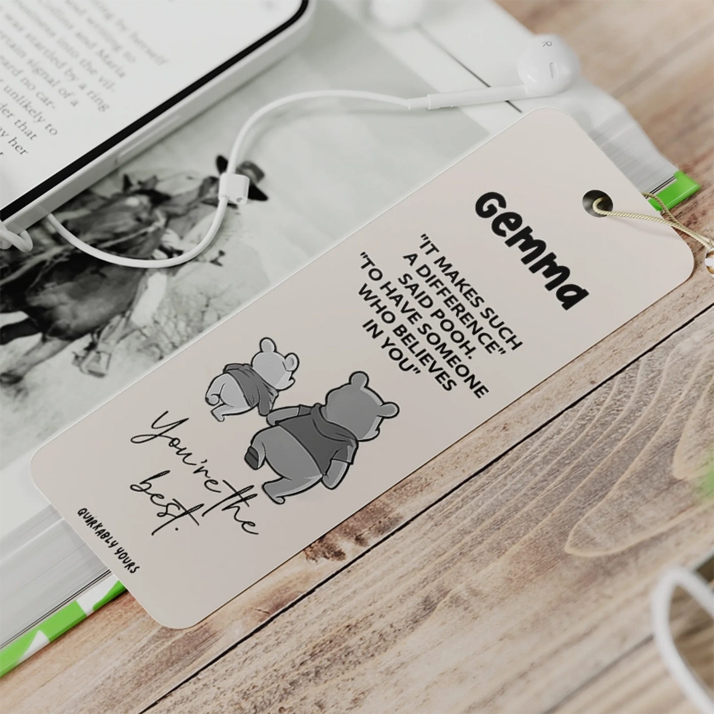 Piglet pooh teacher-friend-gift-bookmark